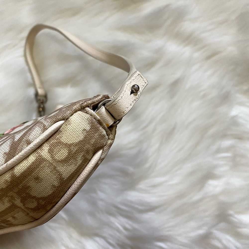 Authentic vintage Dior brown trotter embroidered mini saddle - Picture 7 of 12
